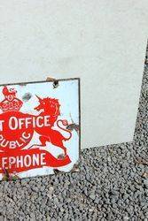 Post Office Double Sided Enamel Sign