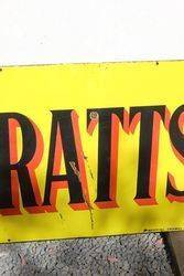 Pratts Petroleum Enamel Advertising Sign