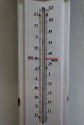 Prestone AntiFreeze Enamel Advertising Thermometer Sign 