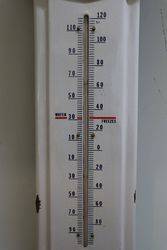 Prestone AntiFreeze Enamel Advertising Thermometer Sign 