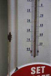 Prestone AntiFreeze Enamel Advertising Thermometer Sign 