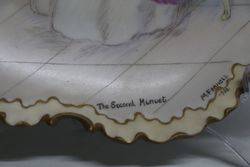 Produced Luxury Porcelain   The Second Minuet Signed M Francis Dated 1932 