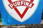 Purfina Boxed Enamel Sign