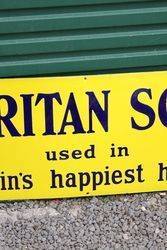 Puritan Soap Enamel Advertising Sign