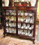 Quality 2 Door Mahogany Display Cabinet English C1920