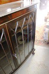 Quality 2 Door Mahogany Display Cabinet English C1920