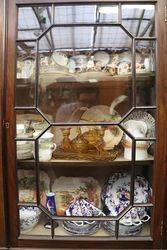 Quality 2 Door Mahogany Display Cabinet English C1920