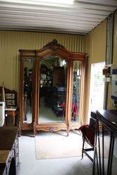 Quality Antique 3 Door French Armoir
