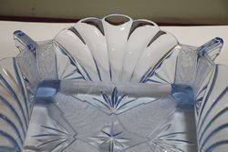 Quality Art Deco Blue Glass Bowl 