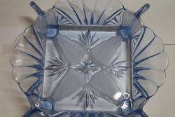 Quality Art Deco Blue Glass Bowl 