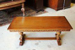 Quality C20th Oak Coffee Table 