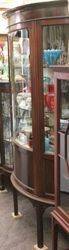 Quality Late Victorian HalfRound Display Cabinet