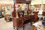 Quality Late Victorian Mahogany Mirror Backed Sideboard C1895