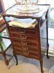 Quality Pair Of Late Victorian Mahogany Satinwood Inlaid Music Cabinets English C1900