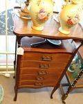 Quality Pair Of Late Victorian Mahogany Satinwood Inlaid Music Cabinets English C1900