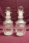 Quality Pair Of Victorian Cut Glass Decanters