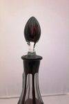 Quality Ruby Overlay Cut Glass Decanter