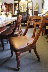 Quality Victorian Set of 10 Oak Dining Chairs 