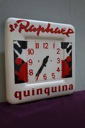 Quinquina ST RAPHAL Clock French Enamel Advertising Sign 