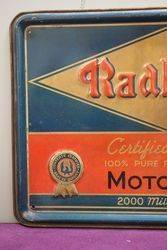 Radbiloil Advertising Tin Sign 