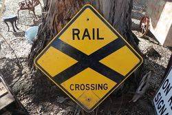 Rail Crossing Aluminium Road Safety Sign 