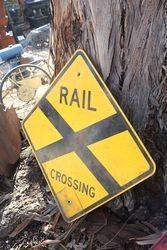 Rail Crossing Aluminium Road Safety Sign 