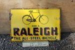 Raliegh Cycles Enamel Sign