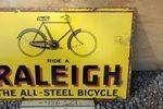 Raliegh Cycles Enamel Sign