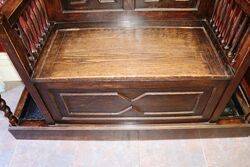 Rare Antique Turn Of the Century Oak Hall Stand 