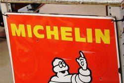 Rare Michelin Cycles Shield Enamel Sign
