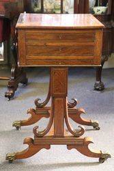 Rare Rosewood Regency Writing Table