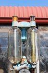 Rare Satam Effiel Tower Manual Petrol Pump For Restoration