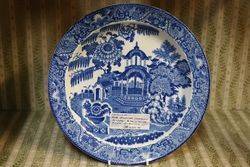 Rare Swansea Cambrian Pottery Blue and White Plate  