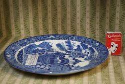 Rare Swansea Cambrian Pottery Blue and White Plate  