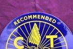 Recommended Cyclists Touring Club Enamel Sign