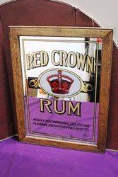 Red Crown Rum Advertising Pub Mirror 