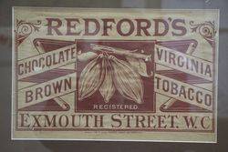 Redford+39s Tobacco Framed Advertising Poster 