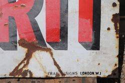 Redline Motor Spirit Enamel Advertising Sign 