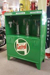 Restored Castrol Triple Pump Bread Bin Oil Dispenser