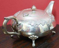 Retro 3Piece Silver Plated Tea Set