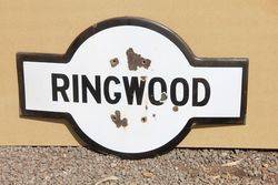 Ringwood Rail Station Enamel Sign