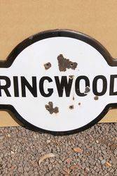 Ringwood Rail Station Enamel Sign