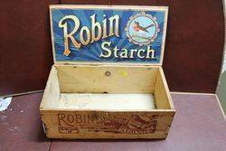 Robin Starch Original Display Wooden Box