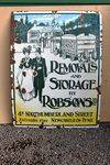 Robsons Removals Pictorial Enamel Sign
