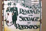 Robsons Removals Pictorial Enamel Sign