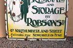 Robsons Removals Pictorial Enamel Sign