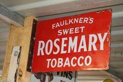 Rosemary Tobacco Wall Mounted Enamel Advertising Sign 