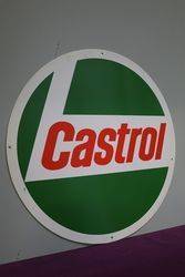 Round Castrol L Plastic Advertising Sign 