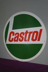 Round Castrol L Plastic Advertising Sign 