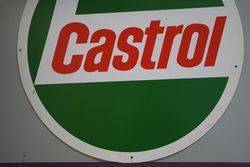 Round Castrol L Plastic Advertising Sign 